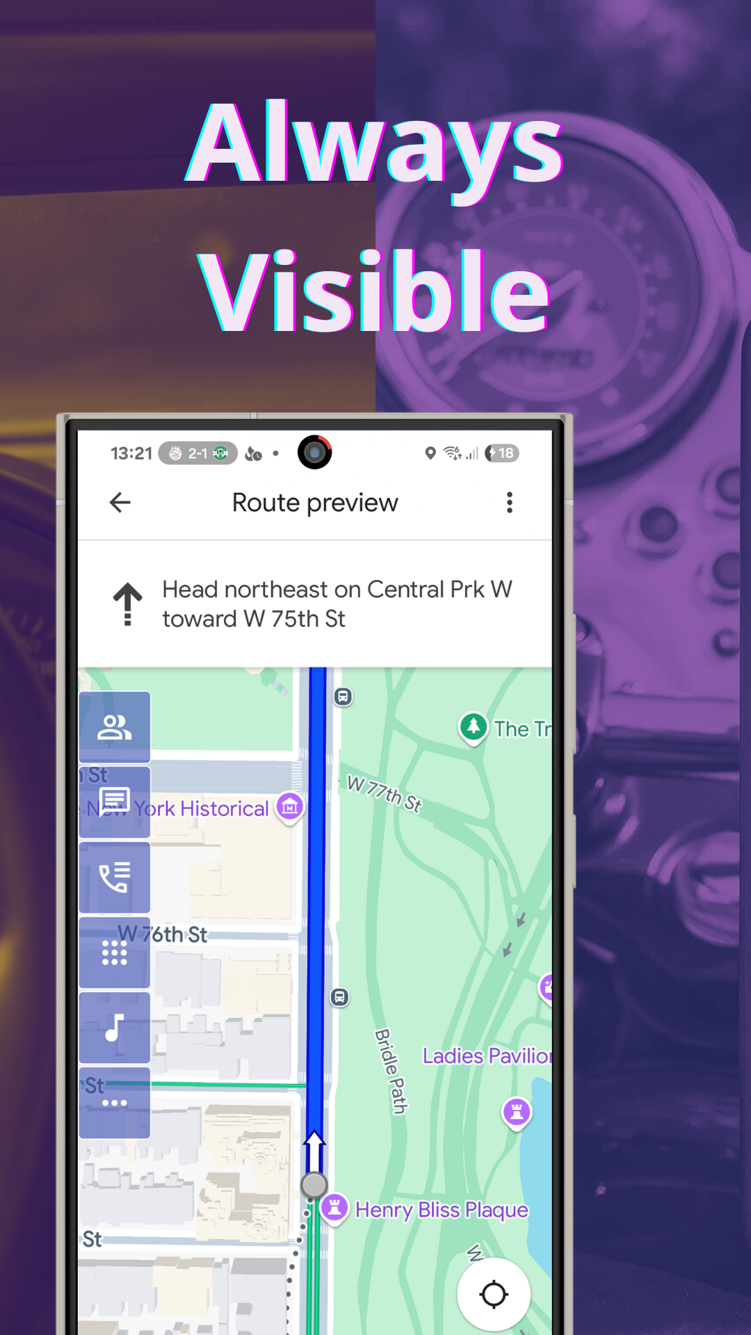 Overlay on Navigation